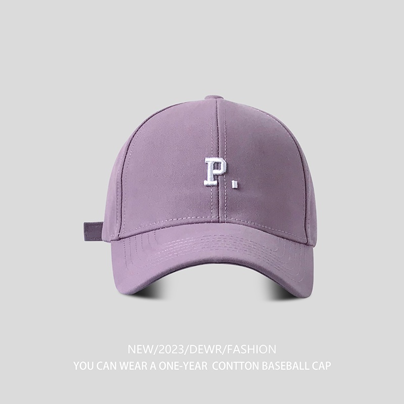 Mũ Lưỡi Trai Cứng Thêu Chữ Phong Cách Hàn Quốc Thời Trang Xuân Hè Cho Nữ