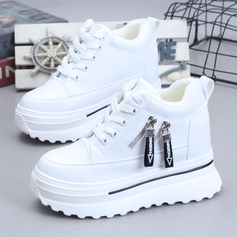 Giày Sneaker muffin Đế Dày Có Khóa Kéo Bên Trong Dễ Phối Đồ Cho Nữ 2023