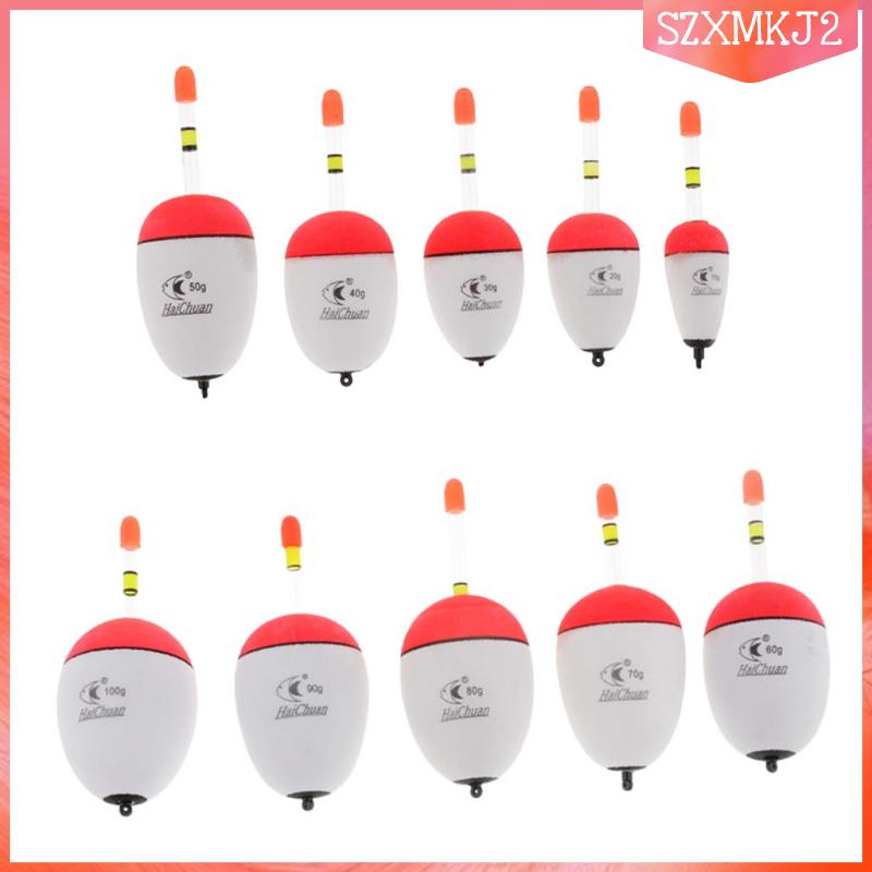 Bộ 10 Phao Câu Cá Dạ Quang 5 Kích Cỡ