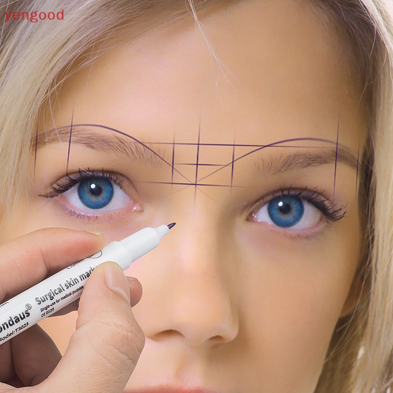 (YGD) Bút Đánh Dấu Hình Xăm Lông Mày / Môi Màu Trắng Chống Thấm Nước Hàn Quốc