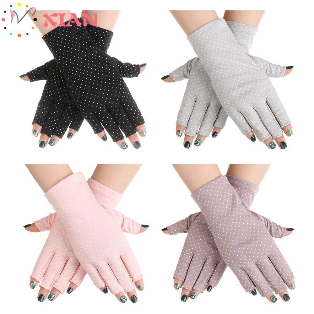 XIANTIN 1 / 4 Đôi Găng Tay Hở Ngón Chống Tia UV Sự Bảo Vệ