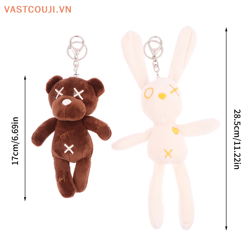 Móc Khóa Hình Thỏ Nhồi Bông Đáng Yêu