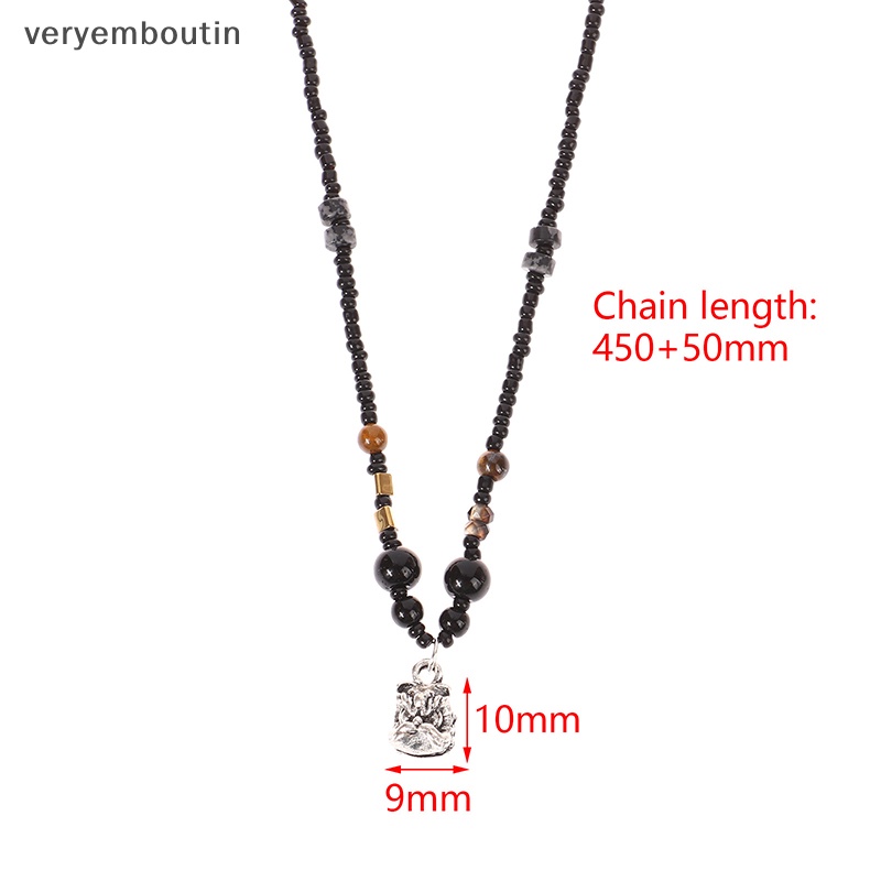 Vòng Cổ Chuỗi Hạt Mặt Sư Tử May Mắn Phong Cách Trung Hoa Cổ Điển Dành Cho Nam Nữ