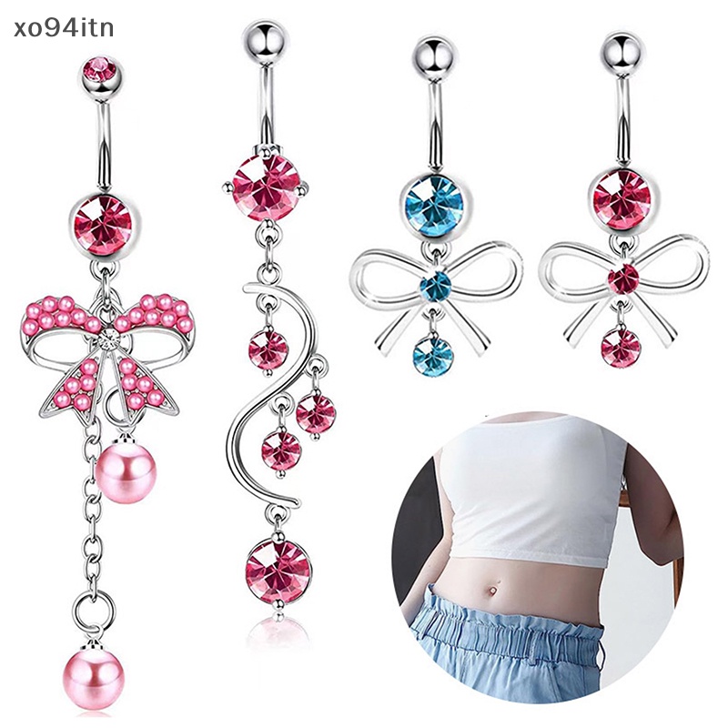 Khuyên Rốn Hình Bướm Chất Liệu Thép Không Gỉ Thời Trang