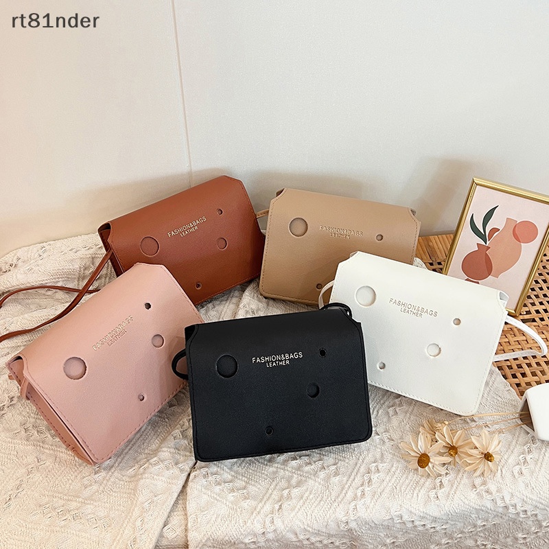 Túi Xách Đeo Vai Màu Trơn Có Khóa Cài Tùy Chỉnh Thời Trang Cho Nữ