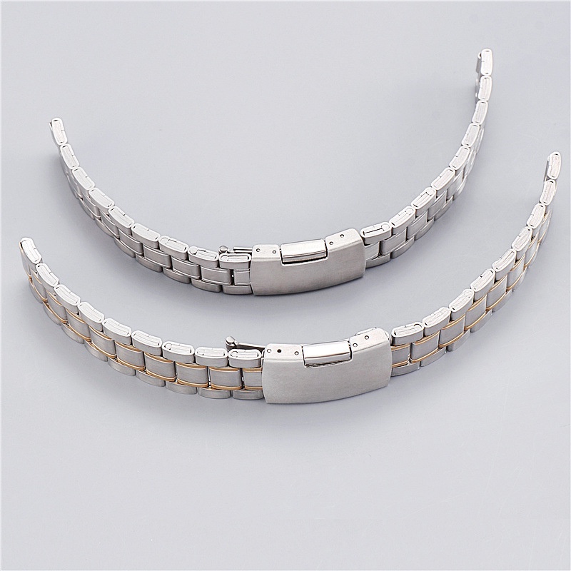 Dây đeo đồng hồ bằng thép không gỉ 20mm 22mm cho dây đeo seiko vòng đeo tay đa năng phụ nữ đàn ông thay thế dây đeo tay cong đầu kim loại