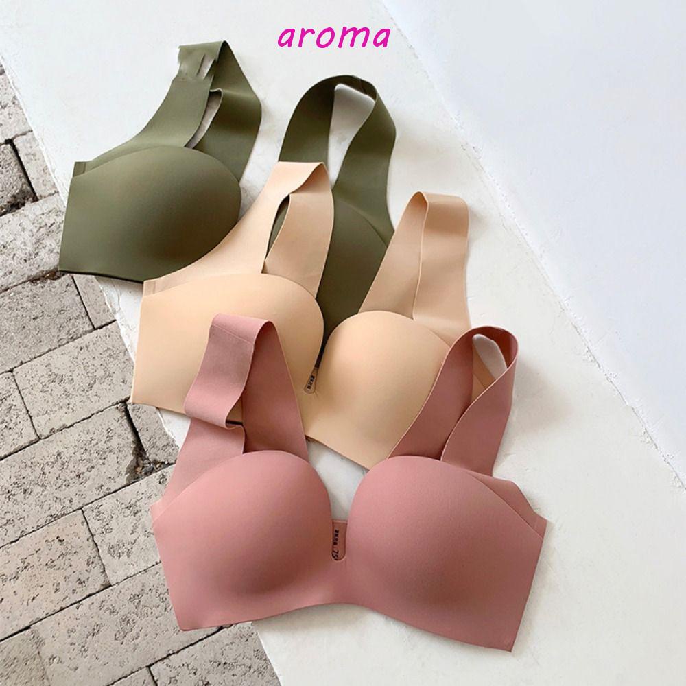 AROMA Áo Ngực Thể Thao Dây Bản Rộng Plus Size Thoải Mái Cho Nữ