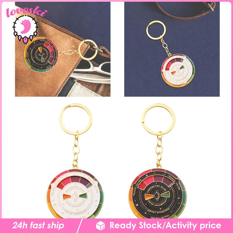 Móc Khóa Hình Bánh Xe Tráng Men 5cm Nhiều Màu Sắc Thời Trang