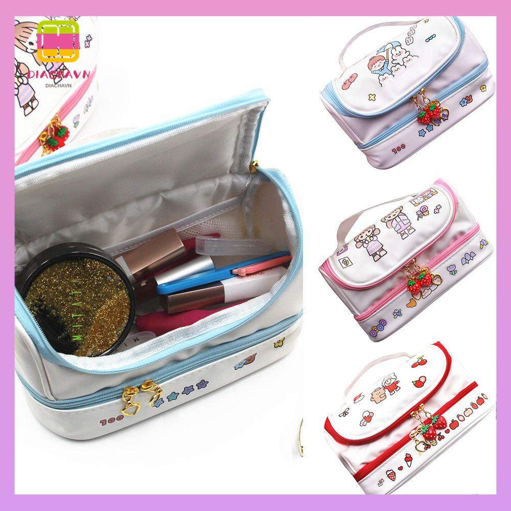 DIACHAVN Túi Đựng Mỹ Phẩm Cỡ Lớn Thiết Kế Mới Cao Cấp Tiện Lợi Dễ Sử Dụng