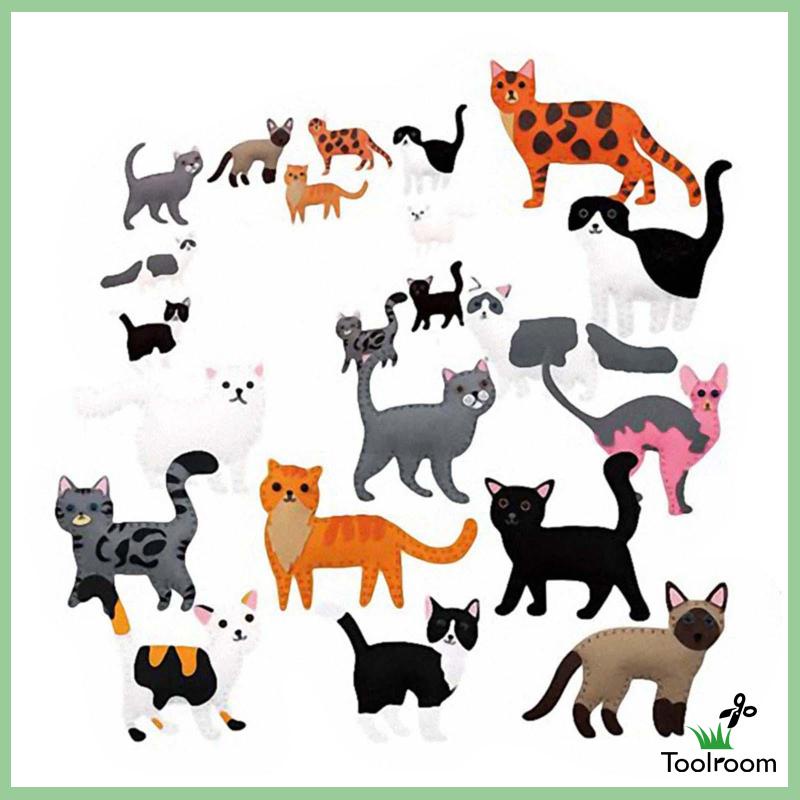 Bộ Dụng Cụ May Vá Thủ Công Bằng Vải Nỉ Hình Động Vật DIY Dành Cho Trẻ Em