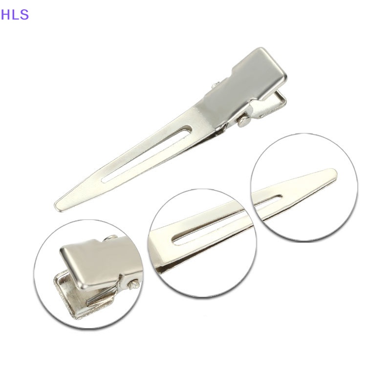 Set 10 Kẹp Tóc Kim Loại Rỗng Mạ Điện Không Để Lại Dấu Vết Cho Nữ