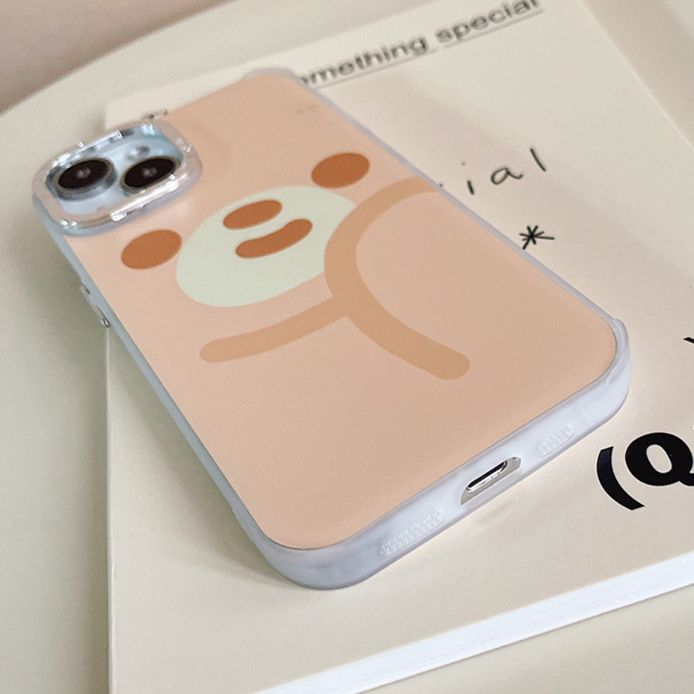 Ốp Điện Thoại TPU Mềm Chống Sốc Mạ Điện Họa Tiết Gấu Hoạt Hình Cho IPhone 14 13 12 11 Pro Max X XR 8 7 Plus