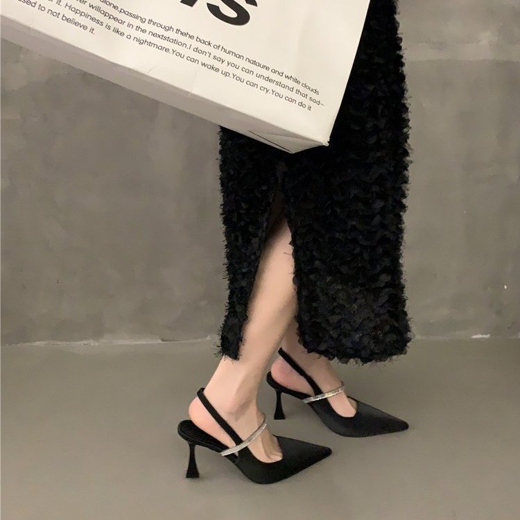 Sandal Cao Gót Mũi Nhọn Thiết Kế Mới Thời Trang Dành Cho Nữ