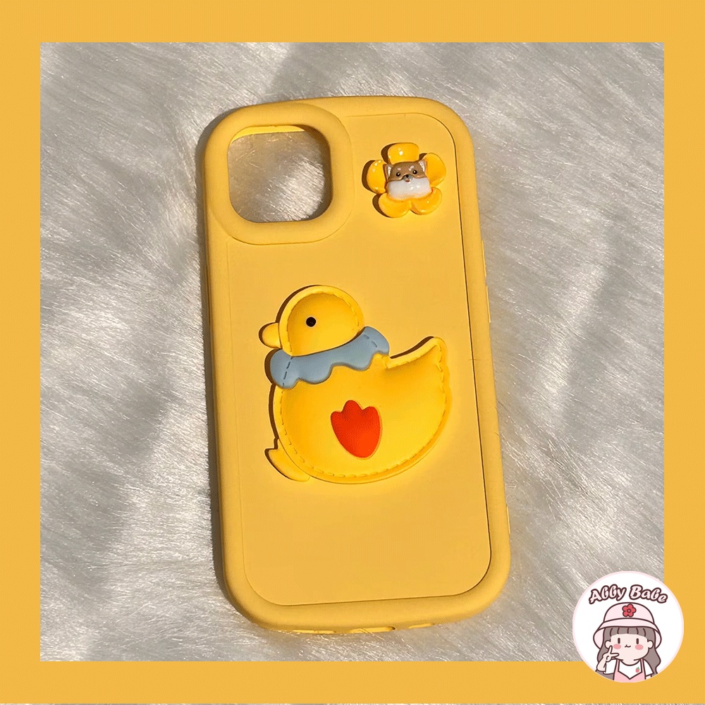 Ốp Điện Thoại TPU Dẻo Họa Tiết Gấu / Vịt Vàng Dễ Thương Chống Bụi Bẩn Cho IPhone 14 Pro Max IPhone 12 11 Pro Max XS XR