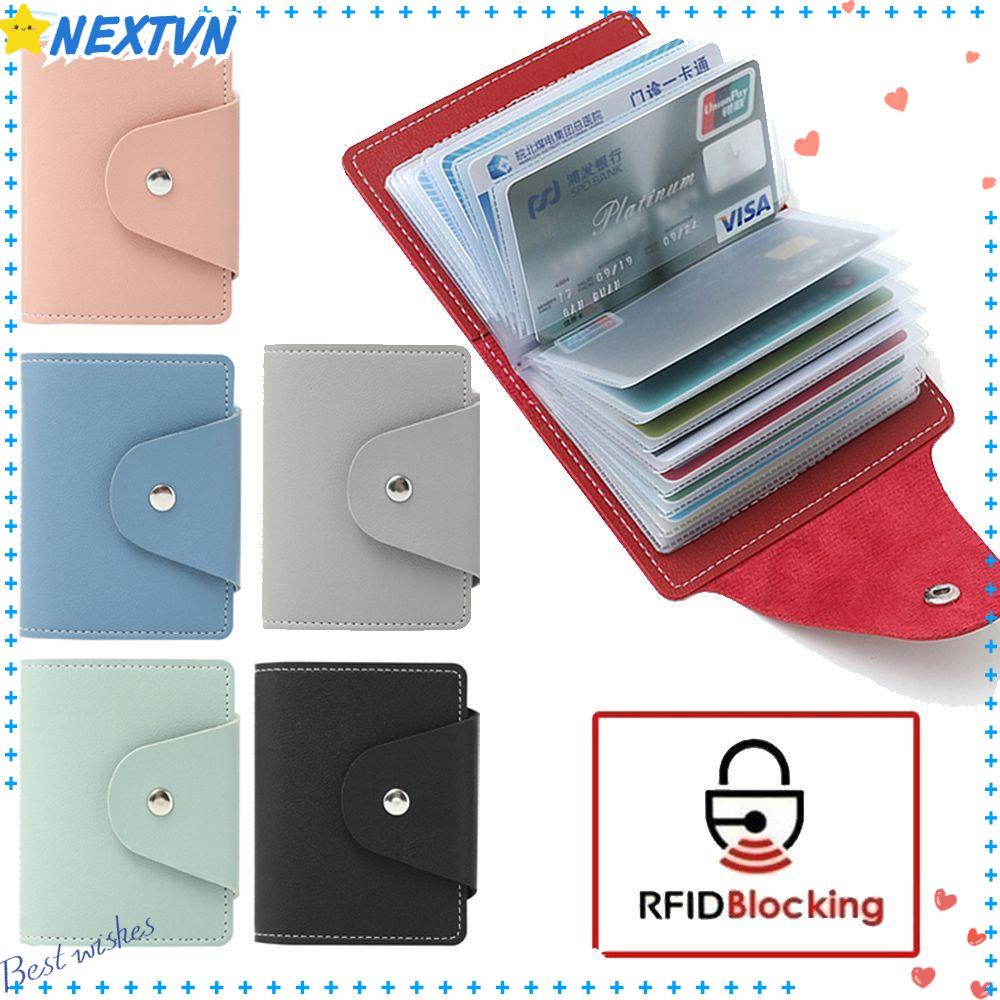 NEXTVN Ví Đựng Thẻ 26 Ngăn Đa Năng Màu Kẹo Ngọt Dành Cho Nam Và Nữ