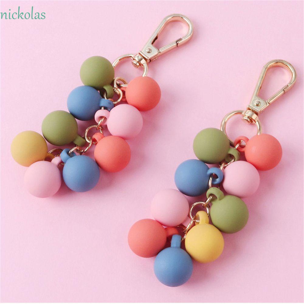 NICKOLAS Móc Chìa Khóa Hình Viên Kẹo Dễ Thương