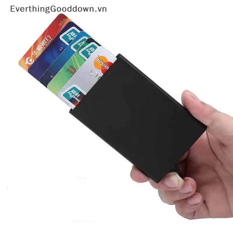 Everthinggood Ví Đựng Thẻ Tín Dụng ID Bằng Kim Loại Nhôm Mỏng Chống Trộm Cho Nam Và Nữ vn