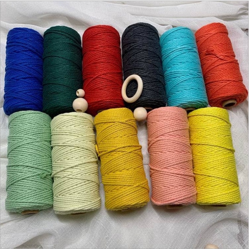 Cuộn Dây cotton 2mm hilo macrame DIY Đa Ứng Dụng