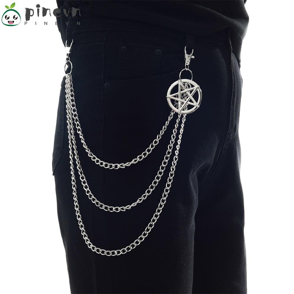 PINEVN Móc Khóa Hình Ngôi Sao Năm Cánh Phong Cách Gothic