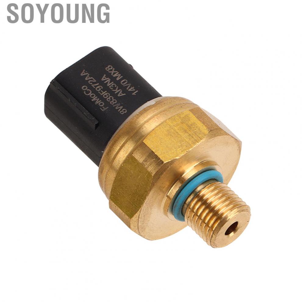 Soyoung Fuel Rail Pressure    Aging Durable Practical Copper 8W839F972AA for Car