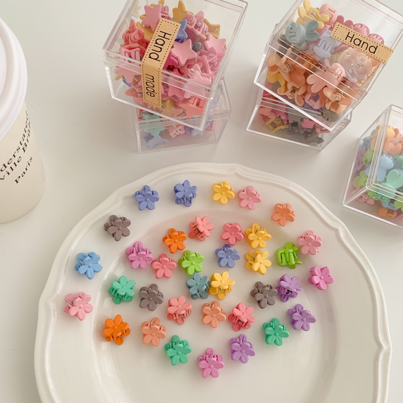 1 Kẹp Tóc Nhỏ Hình Hoa / Chuột mickey Nhiều Màu Sắc Dễ Thương Cho Bé Gái