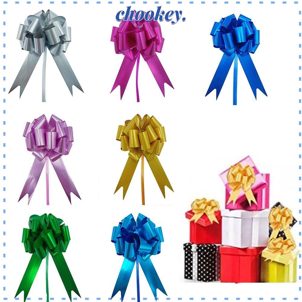 CHOOKEY Bộ 30 Nơ Ruy Băng Nhiều Màu Trang Trí Quà Cưới