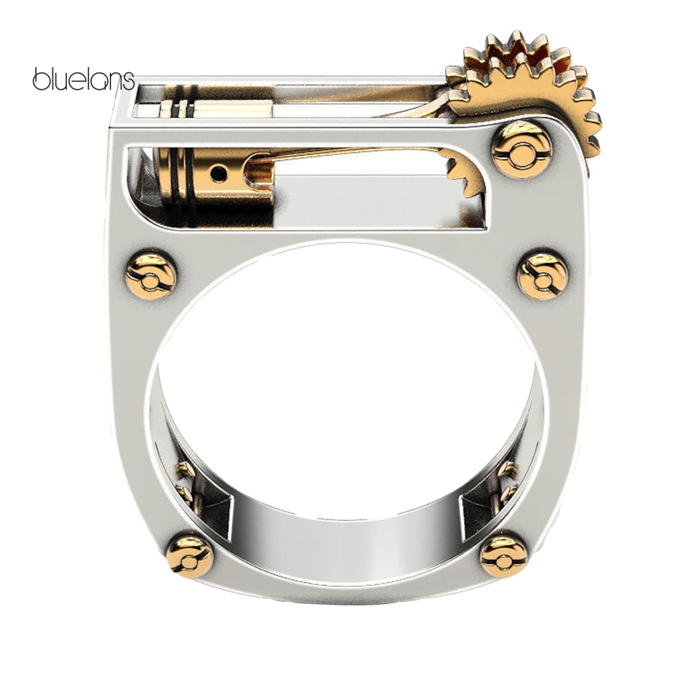 Nhẫn Hình Bánh Răng Cơ Học Phong Cách Punk Cho Nam Và Nữ