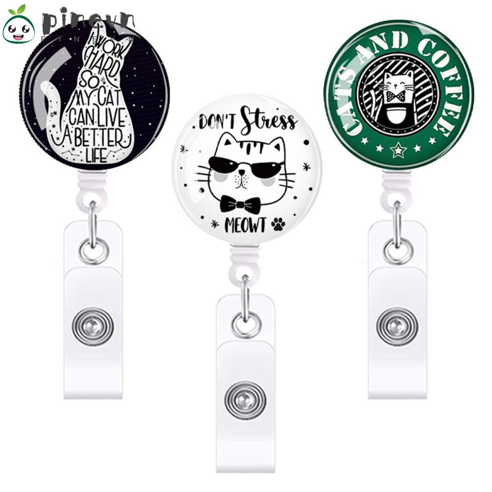 PINEVN Set 3 Móc Khóa Hình Mèo Hoạt Hình Dễ Thương