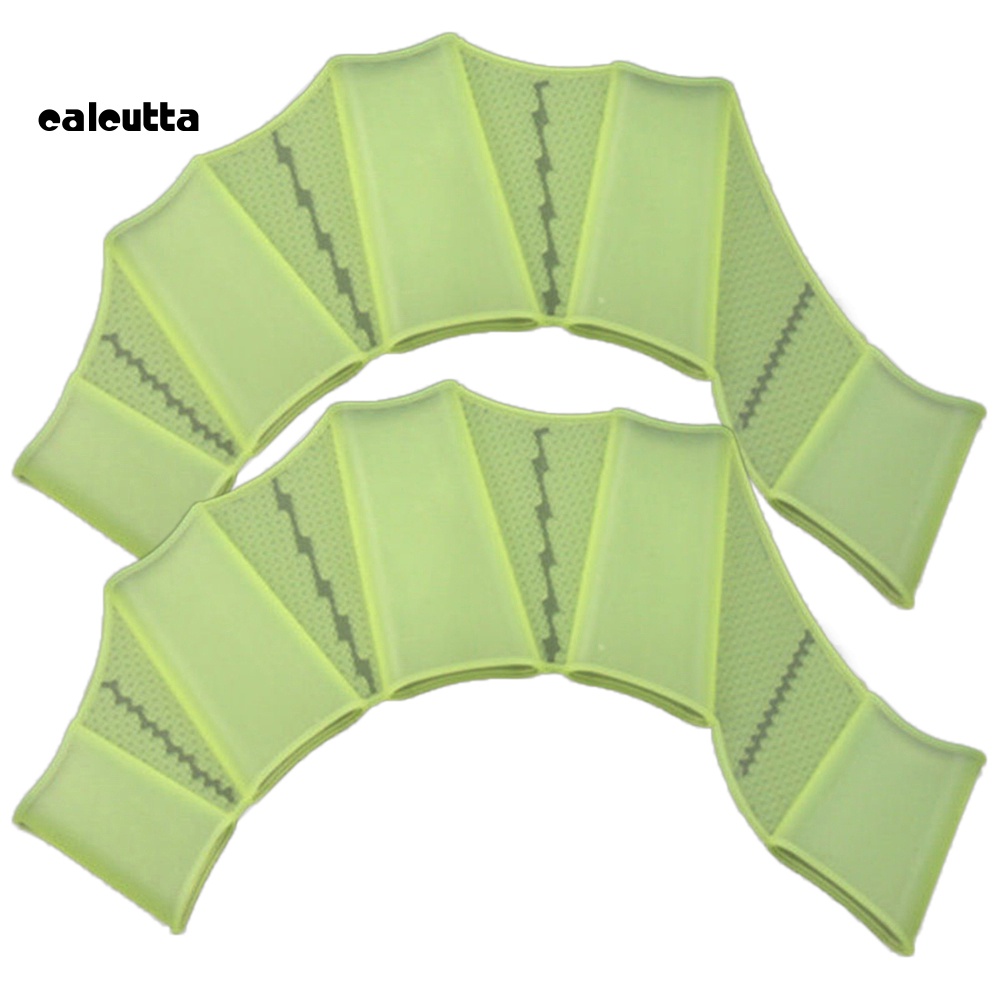 1 Cặp Găng Tay Bơi Lội Bằng Silicone Dành Cho Trẻ Em Và Người Lớn