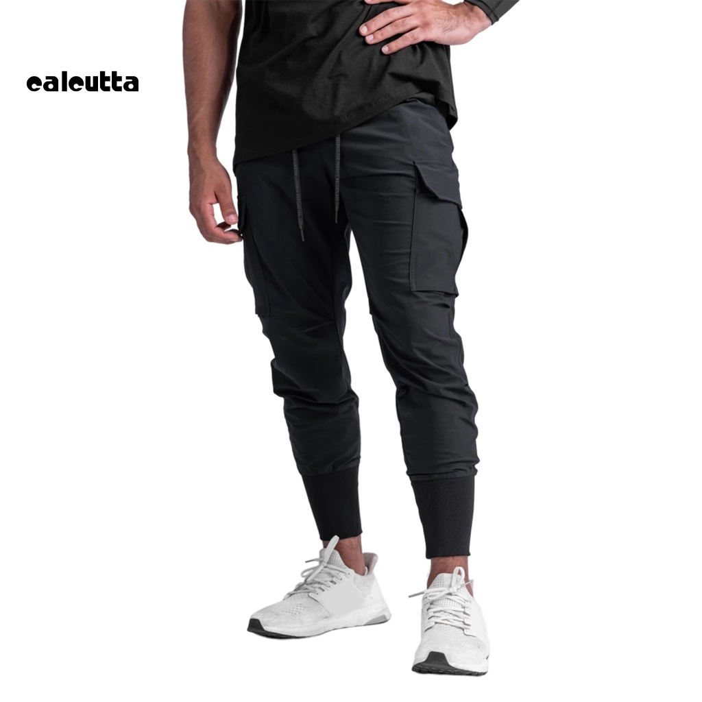 Quần Thể Thao Dài Dây Rút Co Giãn Khô Nhanh Nhiều Túi Màu Sắc Thời Trang Mùa Hè Cho Nam