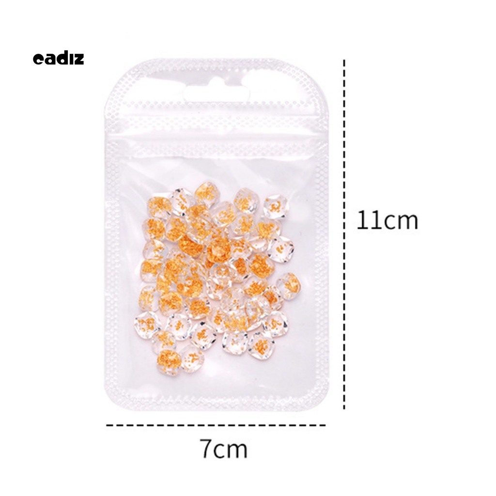 Bộ 50 Phụ Kiện Trang Trí Móng Tay Tạo Hiệu Ứng 3D Bằng Nhựa Resin Chống Thấm Nước DIY