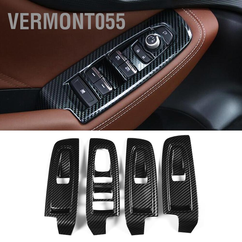 Vermont055 4 Nội Thất Ô Tô Cửa Tay Sổ Nút Công Tắc Bao Viền Phù Hợp Cho Subaru Forester SK 2019