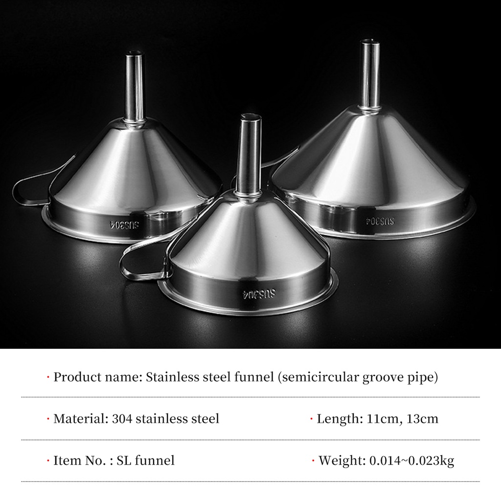 Phễu Inox 304 Nhỏ Gọn Với Màn Lọc Tiện Dụng