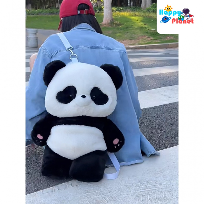 Ba Lô Nhỏ Hình Gấu Trúc Nhồi Bông Dễ Thương Phong Cách Nhật Bản Thích Hợp Làm Quà Tặng Sinh Nhật Cho Bé Gái