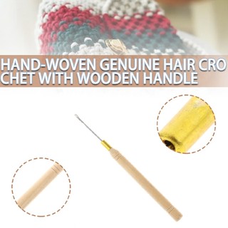 New Bamboo Crochet Handle Hook Needle Dread Tool Braiding Hair DIY Making Tool