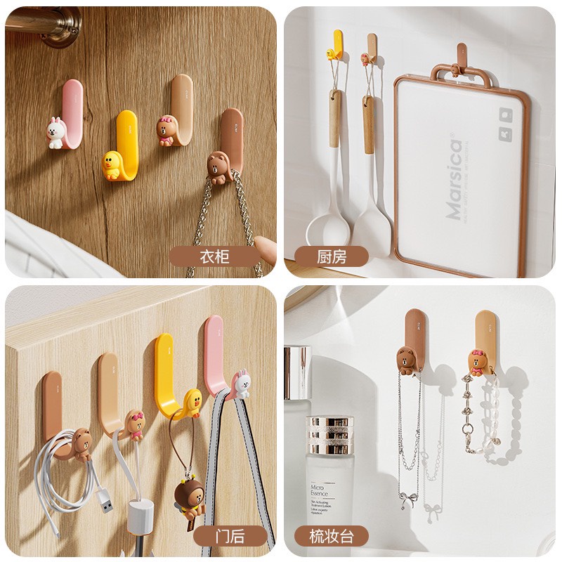 Cặp móc dán tường Brown Cony Choco Sally