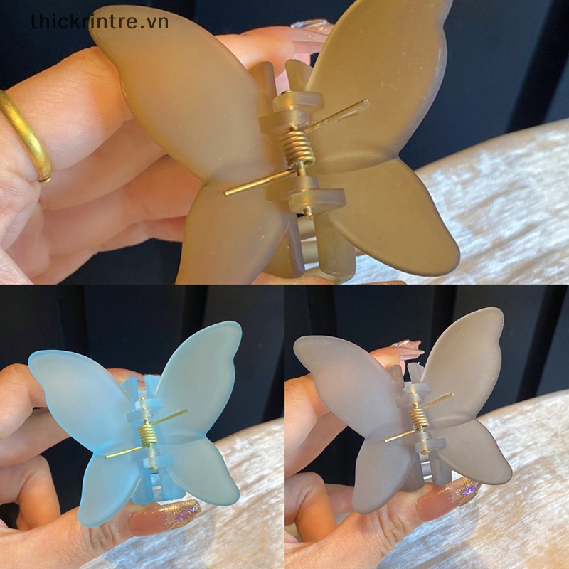 Kẹp Tóc Hình Bướm Trong Suốt Thời Trang Cho Nữ