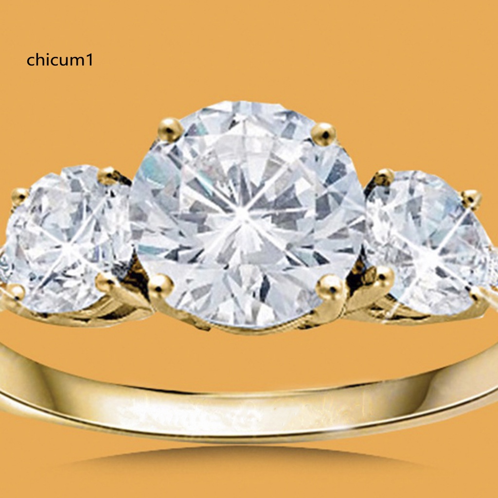 Set 2 Nhẫn Hợp Kim Đính Đá Zircon Sáng Tạo Cho Nữ