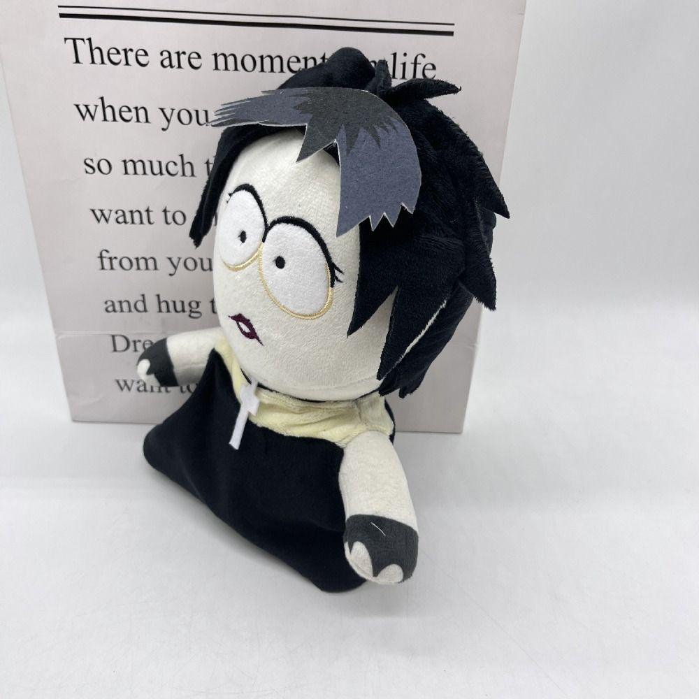 LANFY Đồ Chơi Nhồi Bông Vải Cotton PP Mềm Mại Phong Cách Gothic Southed Parked Parked Goth Làm Quà Tặng Giáng Sinh Cho Bé