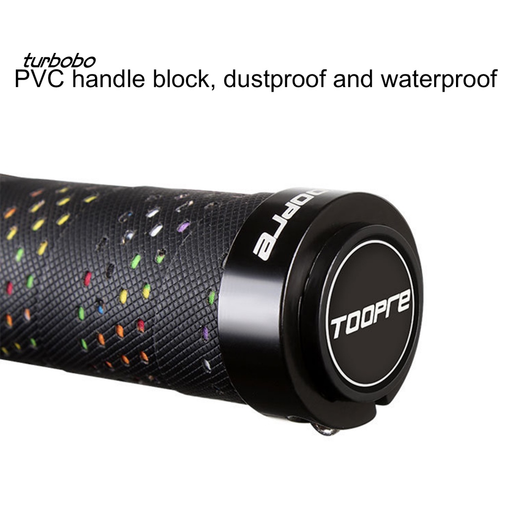 1 Bộ Bọc Tay Lái Xe Đạp Giả Da Nhiều Màu Chống Trượt Có Lỗ Thoáng Khí