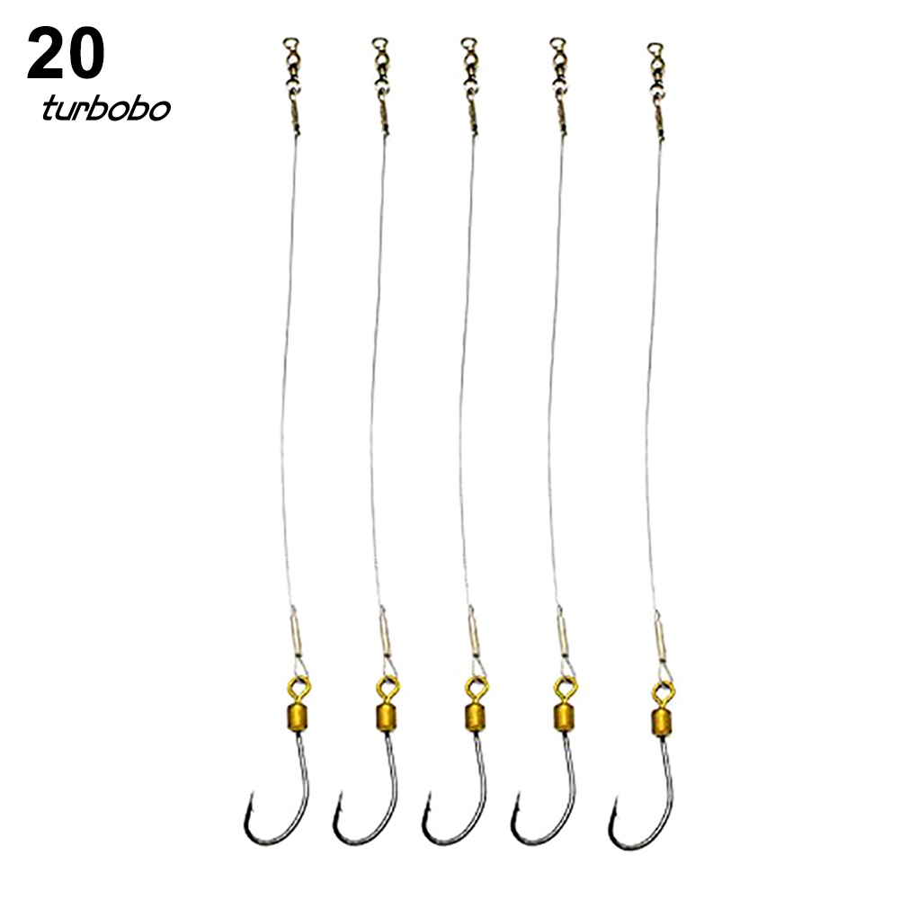 Set 5 Dây Móc Câu Cá Bằng Thép Không Gỉ