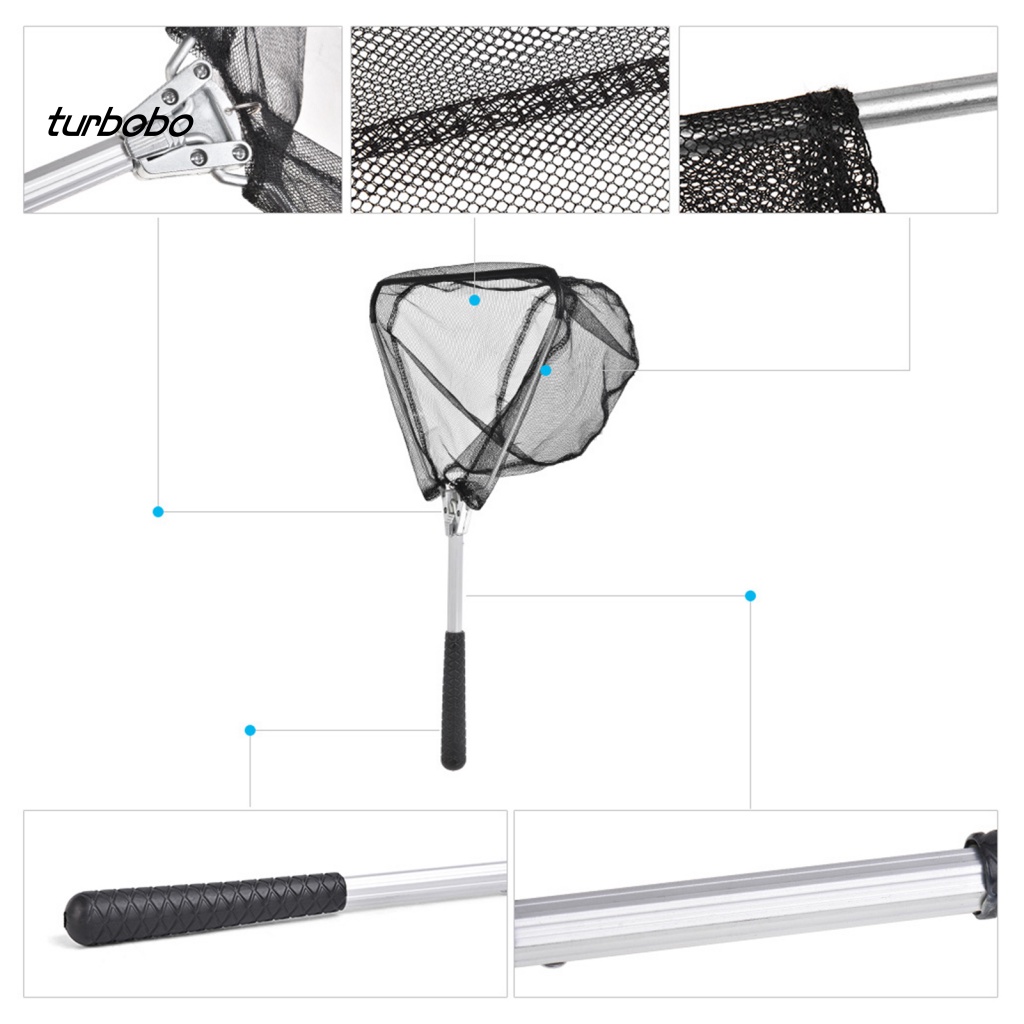 Lưới Đánh Bắt Cá Mini Hình Tam Giác Bằng Hợp Kim Nhôm Gấp Gọn Tiện Dụng