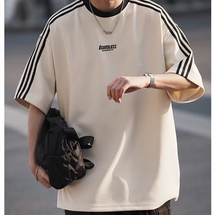 Áo Thun Tay Ngắn Dáng Rộng Phong Cách Đường Phố Mỹ Thời Trang Mùa Hè Mới Cho Nam