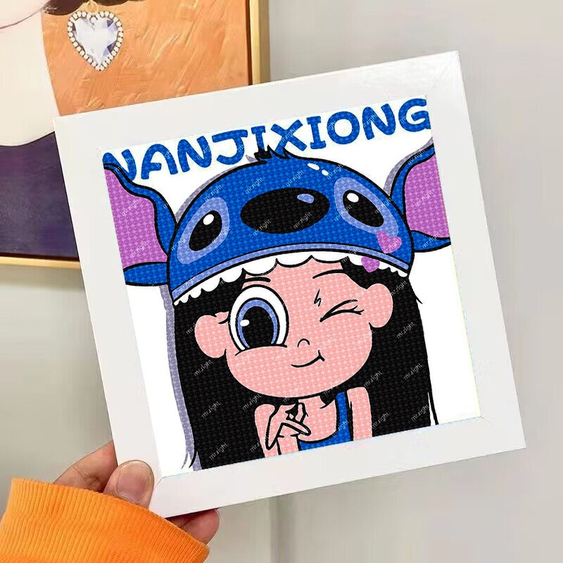 Bộ Tranh Đính Đá Tự Làm Hình Cún Sanrio Kumamon Cho Bé