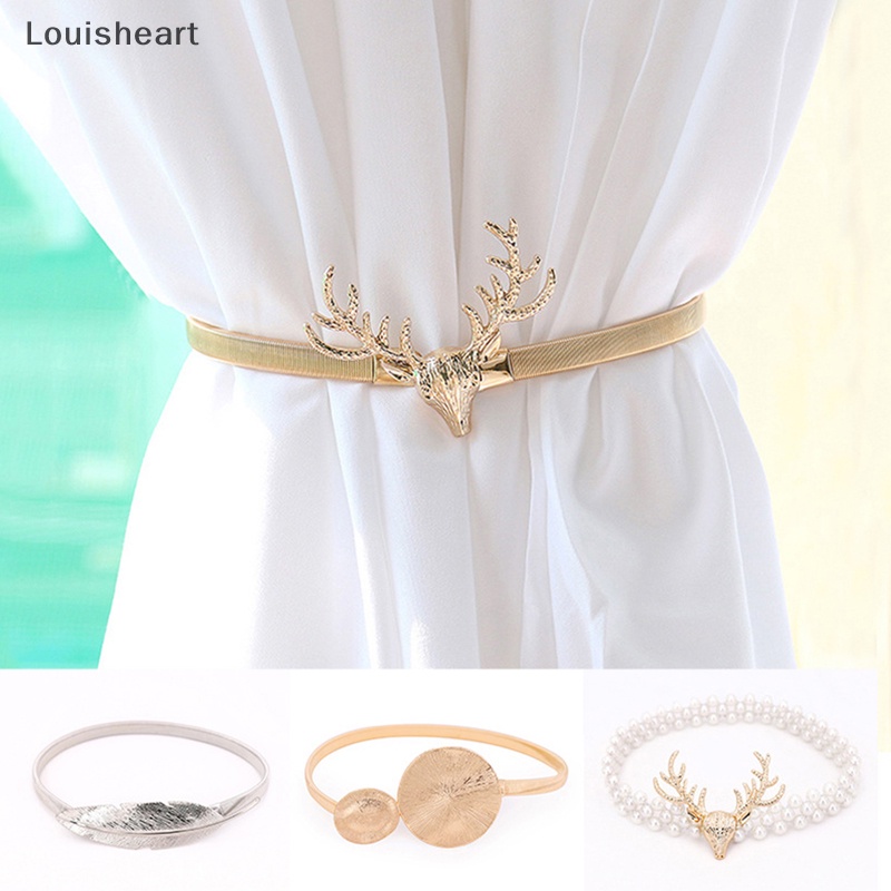 Dây Buộc Rèm Cửa Bằng Kim Loại Họa Tiết Lá Cây Sáng Tạo Tiện Dụng