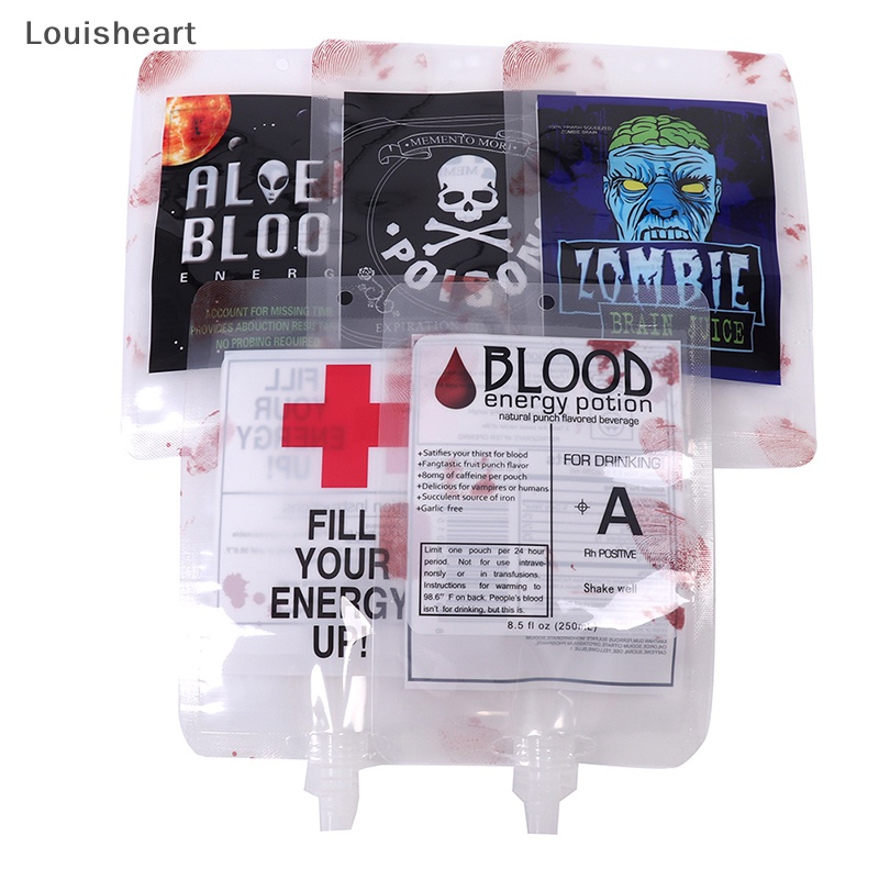 Bộ 5 Túi Đựng Nước Ép 250ml Chủ Đề Halloween Độc Đáo