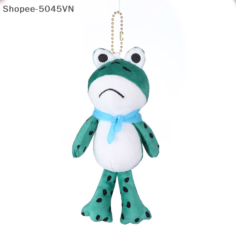 Móc Khóa Hình Chú Ếch Nhồi Bông Mềm Mại Dễ Thương