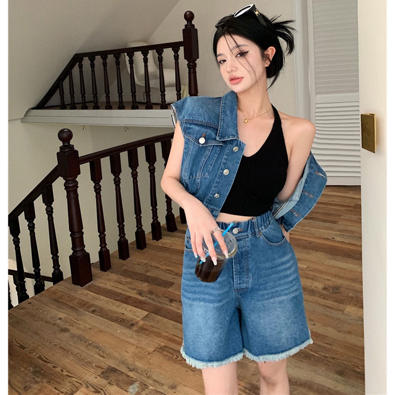 Áo Thun Sát Nách Dáng Rộng Phối Túi Cá Tính Trẻ Trung