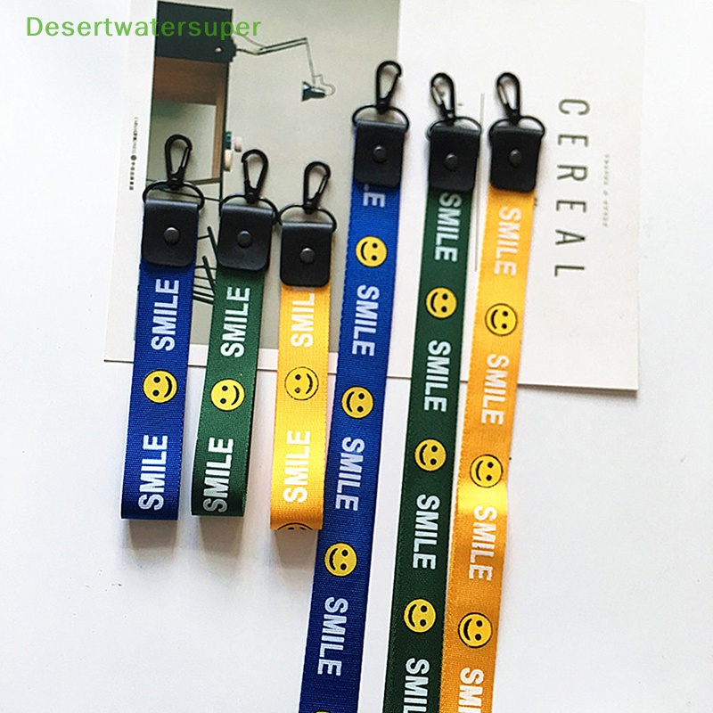 Dsvn Móc Khóa Dạng Ví Ngắn Có Dây Ruy Băng Mặt Cười Trang Sức Cho Nữ