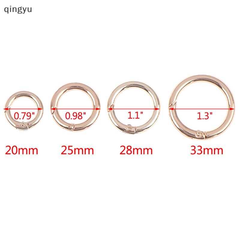 Bộ 2 Khóa Chữ O Bằng Kim Loại Cho Túi Xách